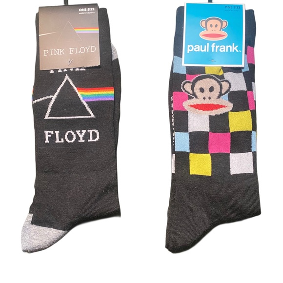 Paul Frank Black and Gray Casual Socks - Picture 1 of 4